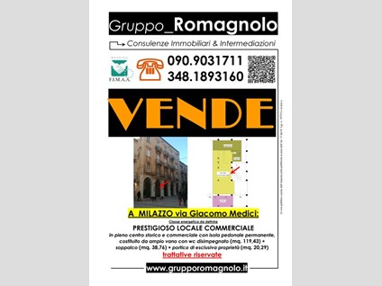 Immobile commerciale in Vendita a Milazzo, zona via giacomo medici