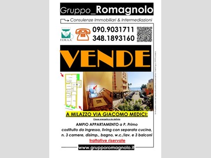 Appartamento in Vendita a Milazzo, zona via giacomo medici