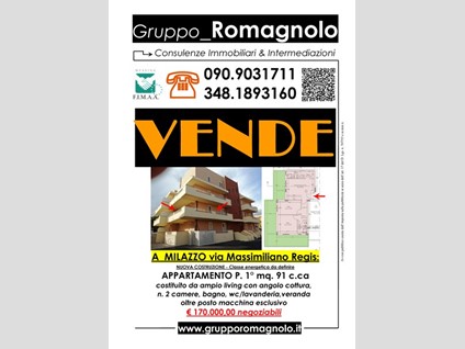Appartamento in Vendita a Milazzo, zona via m.regis, 170'000€