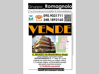 Appartamento in Vendita a Milazzo, zona via m.regis, 170'000€