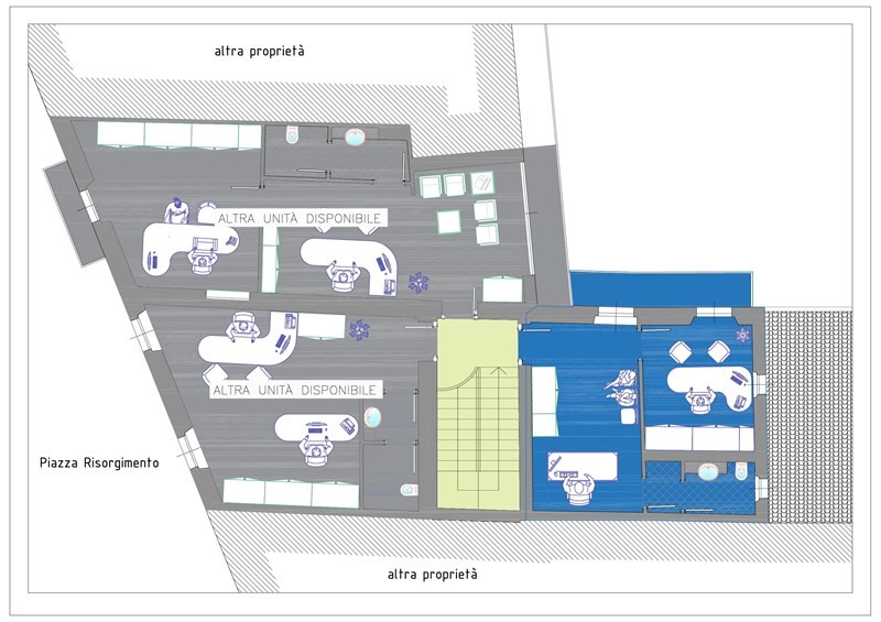 Ufficio in Affitto a Gallarate, zona Piazza Risorgimento, 450€, 40 m²