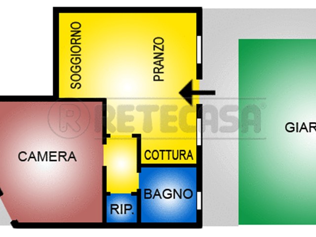 Bilocale in Vendita a Santa Maria a Monte, zona Ponticelli, 89'000€, 65 m², arredato