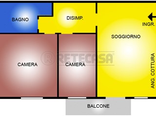 Trilocale in Vendita a Santa Croce sull'Arno, zona Santa Croce Sull'Arno, 120'000€, 65 m²