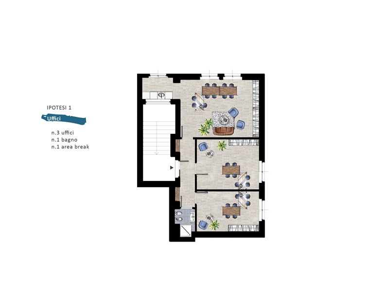 Ufficio in Vendita a Asti, zona CENTRO, 90'000&euro;, 66 m²