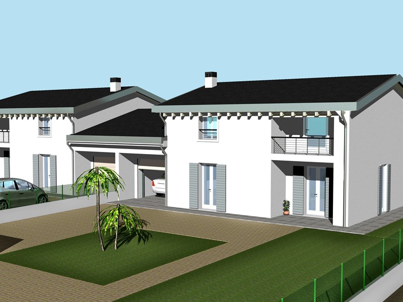Villa bifamiliare in Vendita a Saonara, zona Villatora di Saonara, 350'000€, 180 m², con Box
