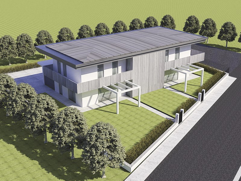 Villa bifamiliare in Vendita a Vicenza, zona Caldogno, 395'000€, 200 m²