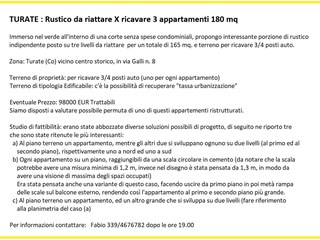 Casa di corte in Vendita a Turate, zona centro storico, 100'000€, 180 m²