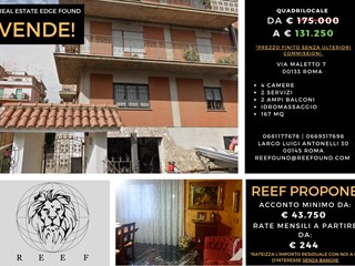 Quadrilocale in Vendita a Roma, 131'250€, 167 m²