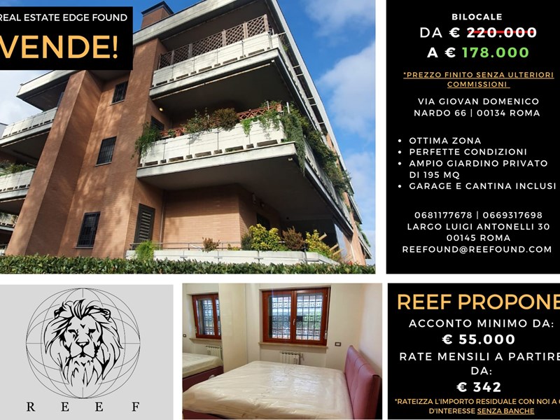 Bilocale in Vendita a Roma, 178'000€, 47 m², arredato