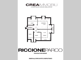 Trilocale in Vendita a Riccione, 245'000€, 118 m², arredato