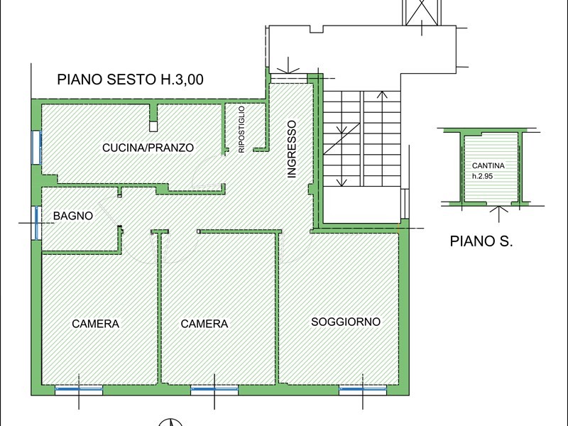 Quadrilocale in Vendita a Firenze, zona firenze nova, 260'000€, 84 m²