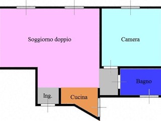 Bilocale in Vendita a Roma, 184'000€, 70 m²