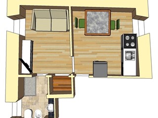 Bilocale in Vendita a Vezzano Ligure, 48'000€, 25 m², arredato