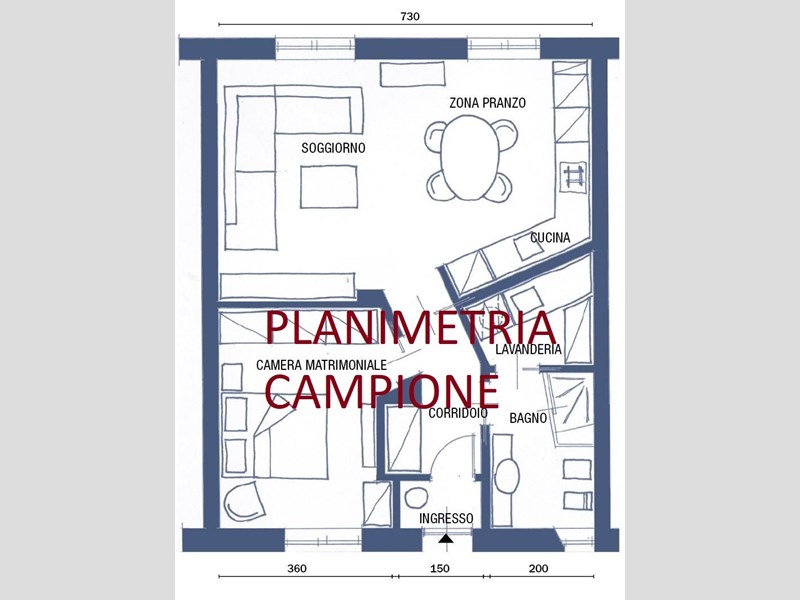 Bilocale in Affitto a Torino, zona Santa Rita, 500€, 45 m², arredato