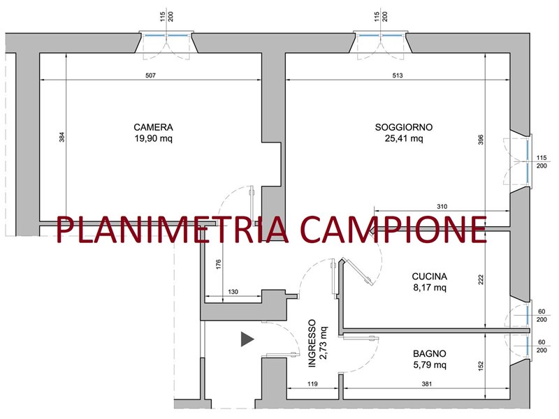 Trilocale in Affitto a Torino, zona Borgo Vittoria, 450€, 75 m²