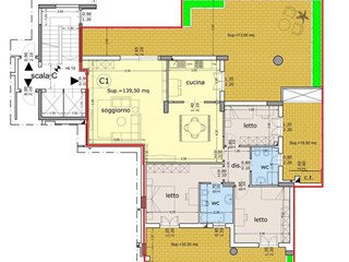 Appartamento in Vendita a Bari, zona San Pasquale Alta, 594'000€, 180 m²