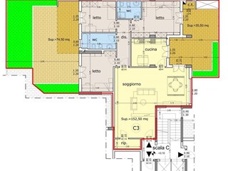 Appartamento in Vendita a Bari, zona San Pasquale Alta, 623'700€, 189 m²