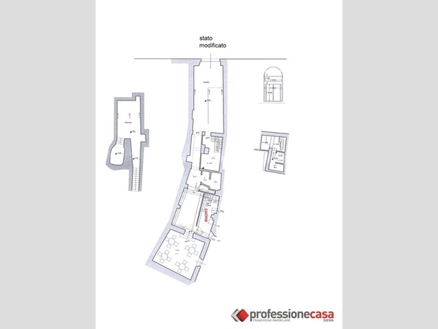 Attività commerciale in Vendita a Siena, 140'000€, 220 m²