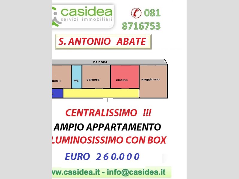 Trilocale in Vendita a Sant'Antonio Abate, zona Centralissimo, 260'000€, 105 m²