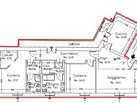 Quadrilocale in Vendita a Carrara, 310'000€, 115 m², arredato