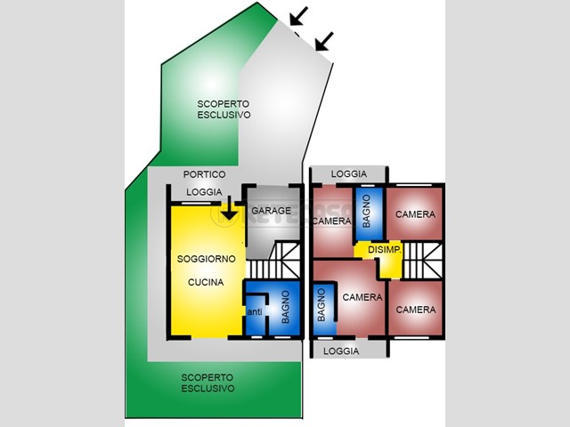 Casa Semi Indipendente in Vendita a Loreggia, zona LOREGGIA, 340'000€, 196 m², con Box