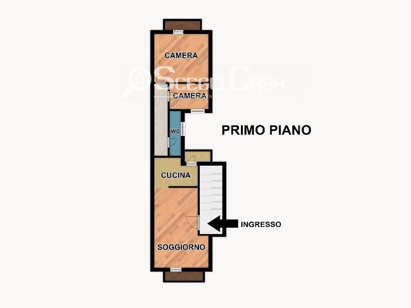 Trilocale in Vendita a Palermo, zona Altarello, 99'000€, 80 m²