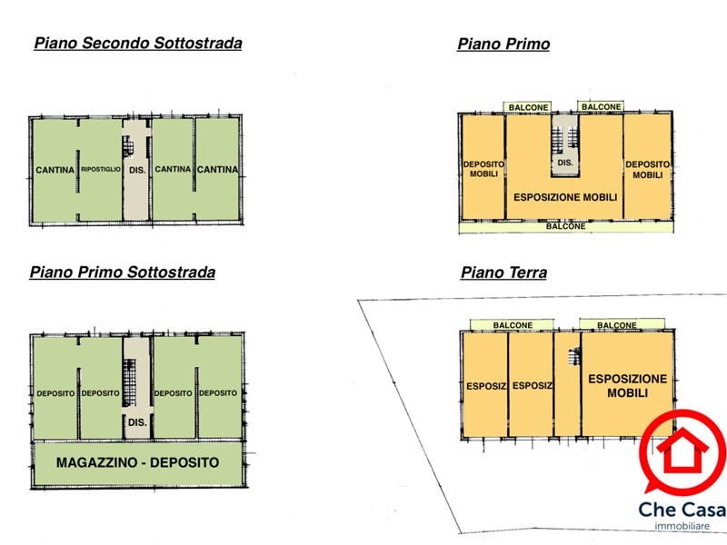 Immobile commerciale in Vendita a Cesena, zona Borello, 290'000€, 540 m²