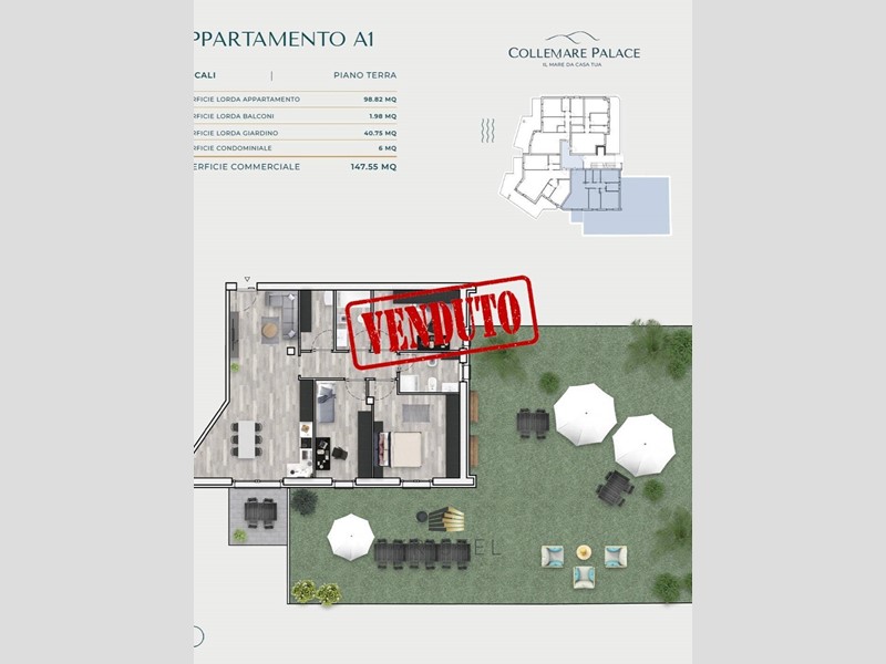 Quadrilocale in Vendita a Montesilvano, 317'000€, 147 m²